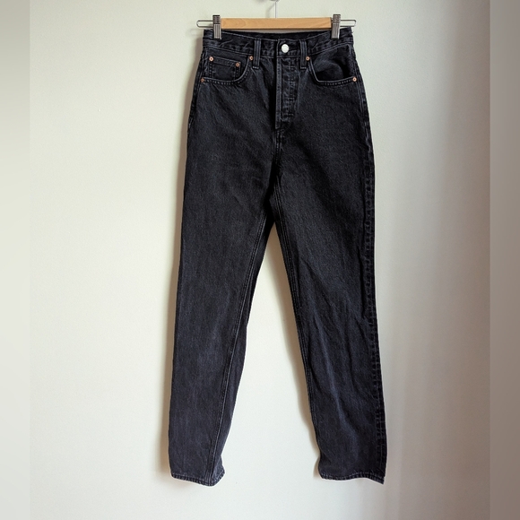 ARITZIA Denim Forum Black Contemporary The '90s Joni Hi-rise Loose Jean Size 23 - Picture 4 of 16
